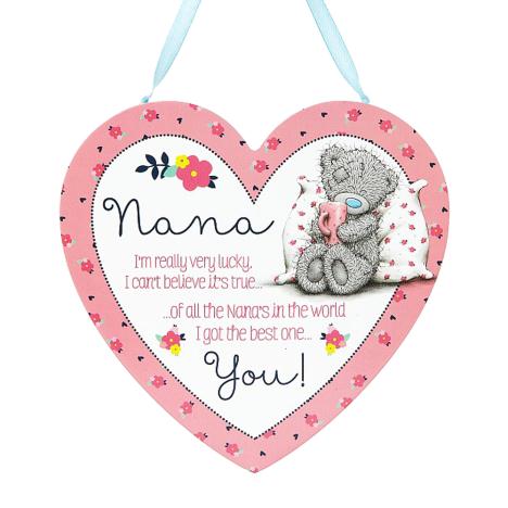 Nana Me to You Bear Wooden Heart Plaque £3.99